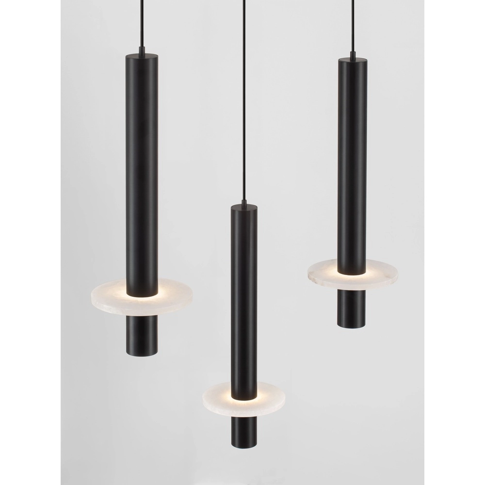 Design pendant lamp Noemi black with white Ø 47cm Lyora 5212063503281