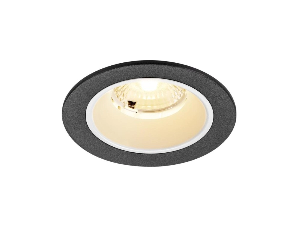 Recessed spotlight Numinos S black/white 3000K - 40deg SLV 4024163312998