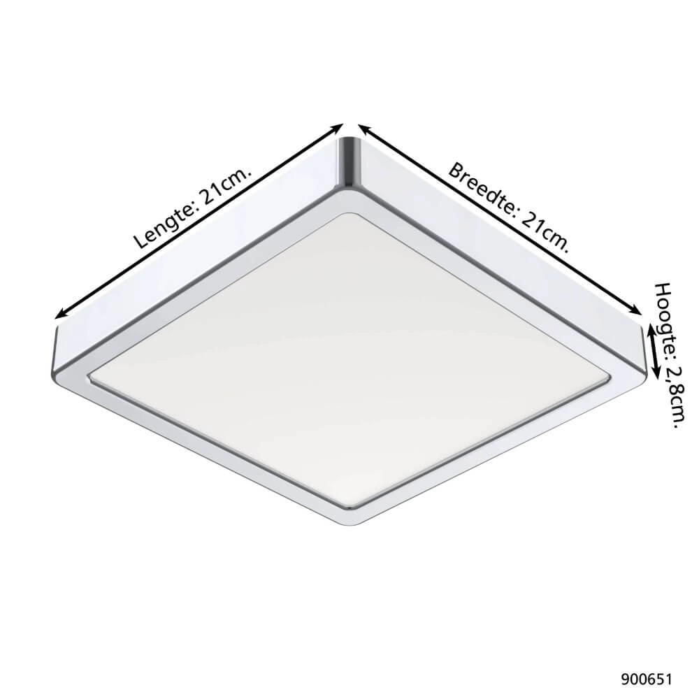 Bathroom lamp Fueva 5 IP44 - Chrome - 21cm Eglo 9008606245338
