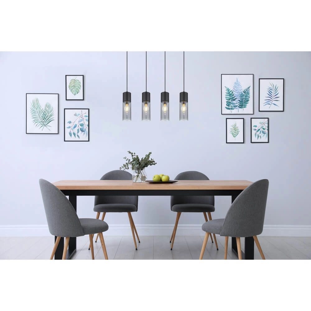 Sleek pendant lamp Annika 4-light Globo 9007371439768