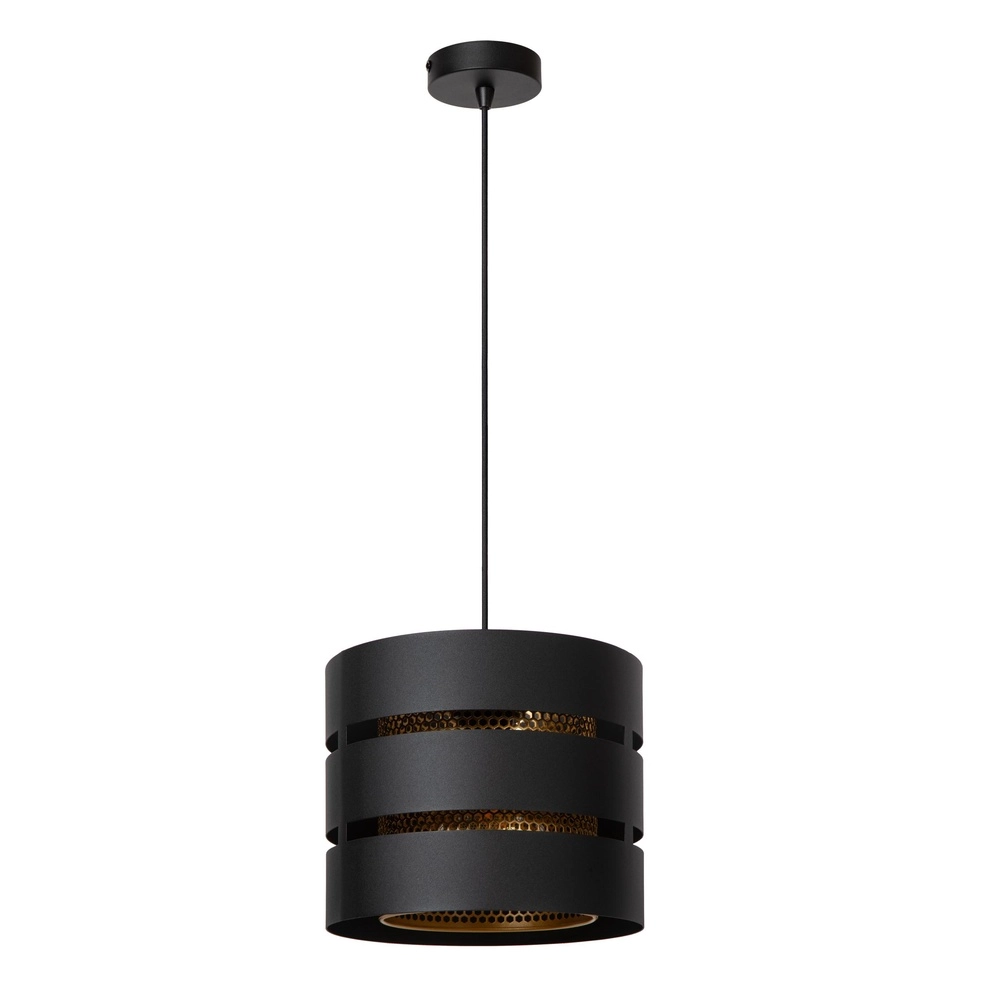 Pendant lamp Rosas Ø 26cm black with gold