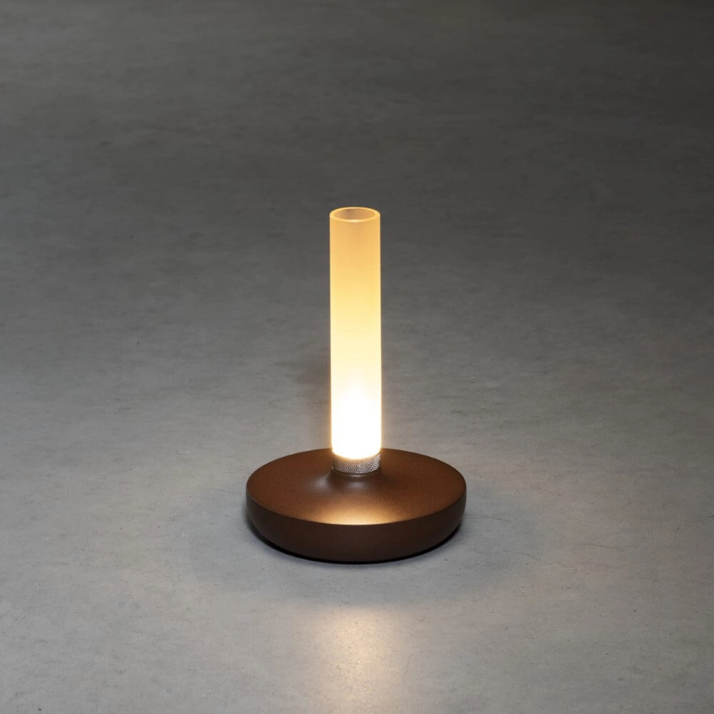 Rechargeable table lamp Biarritz rust brown KonstSmide 7318308279732
