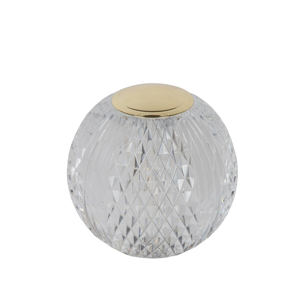 Golden table lamp Cintra rechargeable Ø 11cm - 2700K