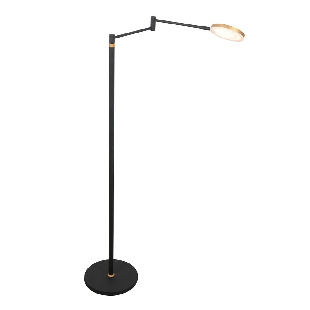 Design reading lamp Soleil black with gold cap Steinhauer 8712746177381