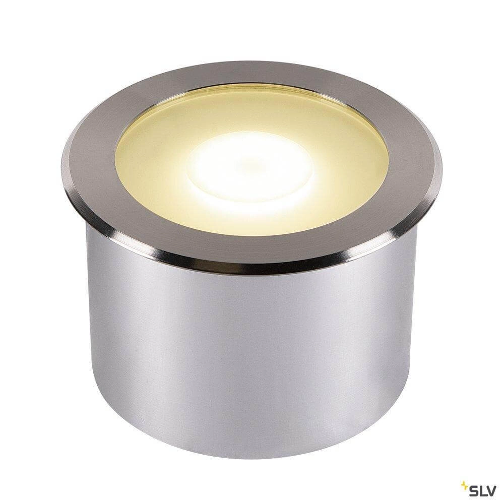 Large LED ground spot Dasar Flat Soft white light