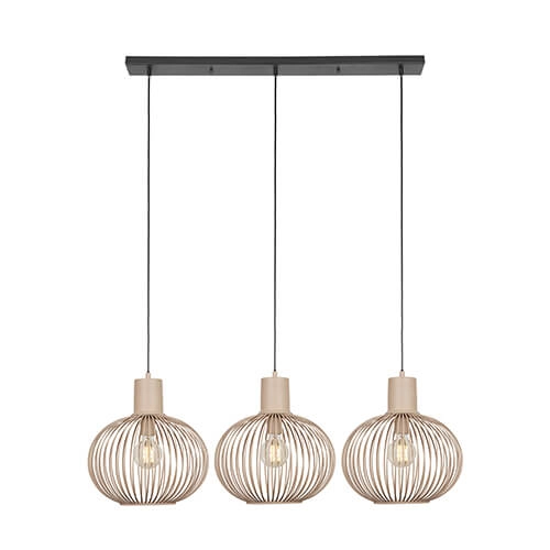 Dining room pendant lamp Gila 3-lights - sand Trio 4017807617580