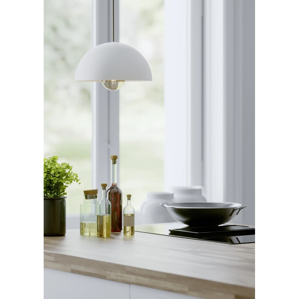 White pendant lamp Gaetano Ø 30cm - E27 Eglo 9008606312627