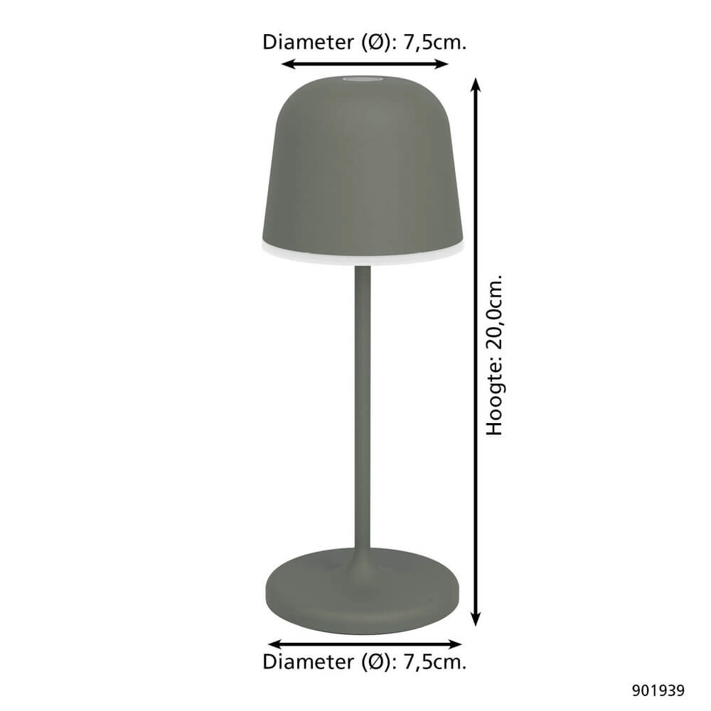 Table lamp Mannera Green design Eglo 9008606355563