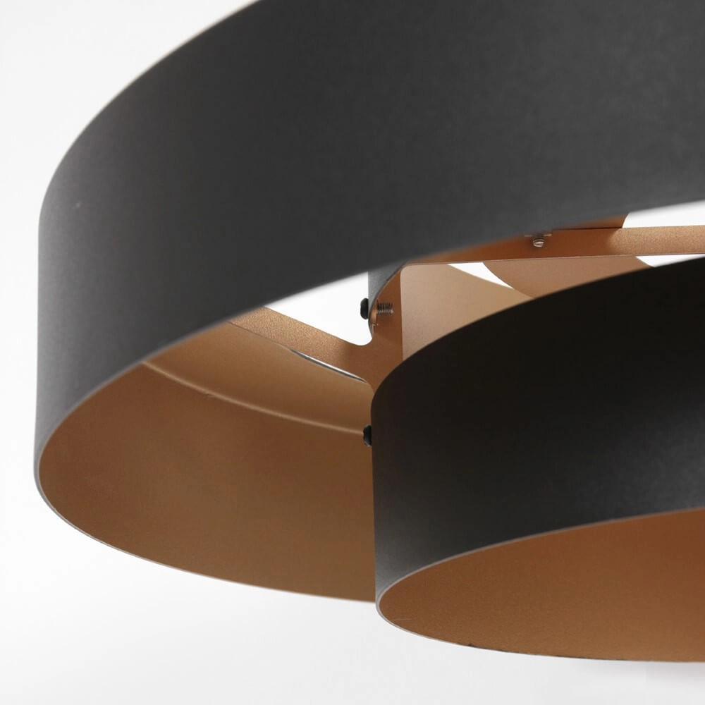 Black pendant lamp Flinter Ø 50cm Steinhauer 8712746148640
