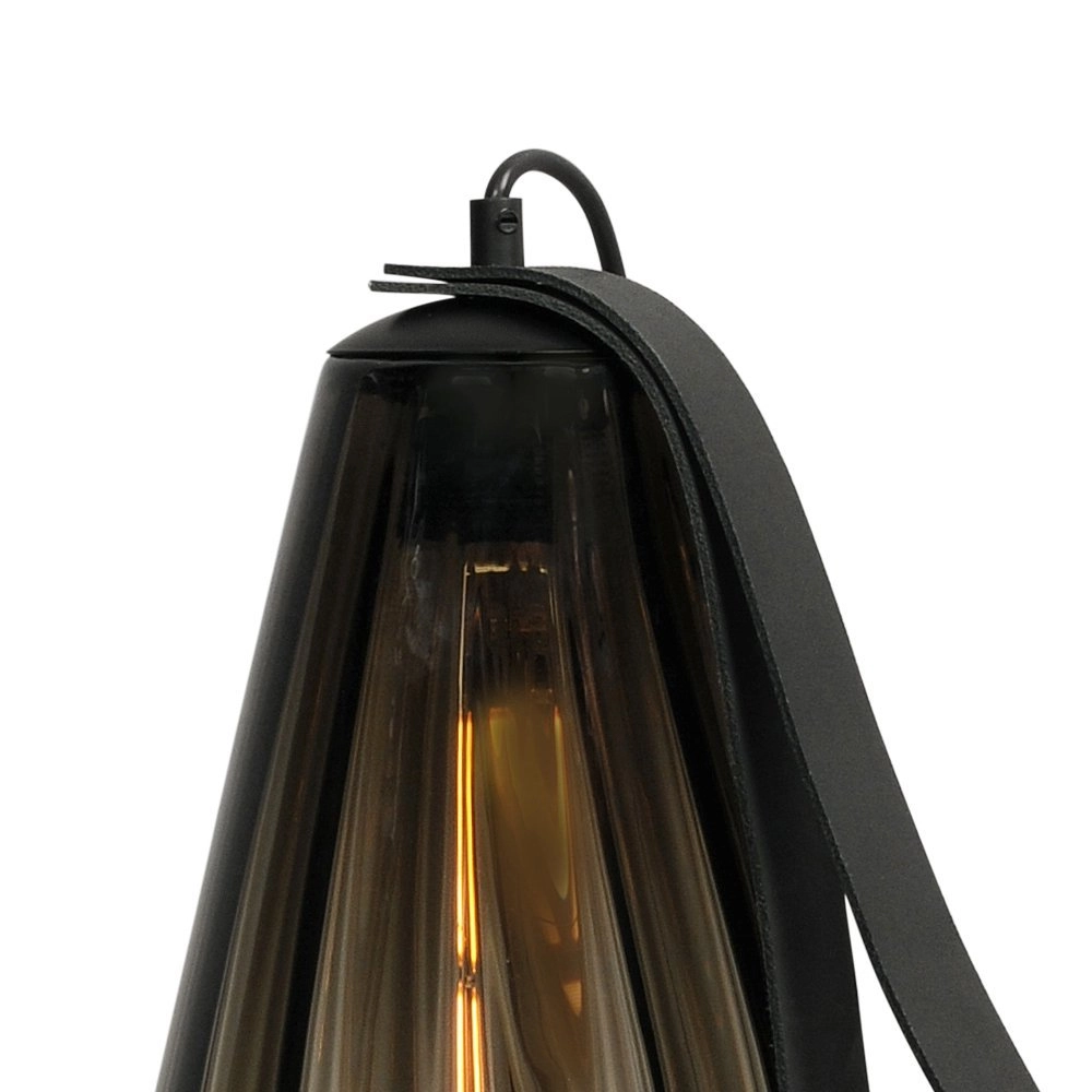 Table lamp black Diamond 40cm with smoke glass Masterlight 8718121259208