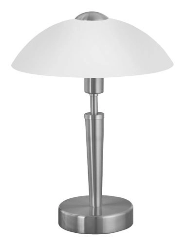 Table lamp Solo 1 35cm nickel matt with white