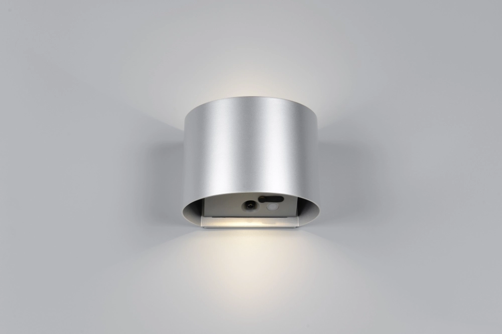 Rechargeable wall lamp Genie silver-grey with sensor Trio 4017807636338