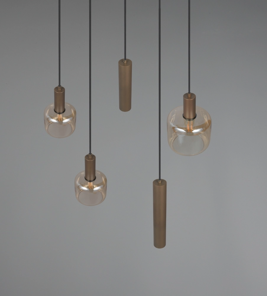 Design pendant lamp Mataro 5-light (2x GU10) Trio 4017807707717