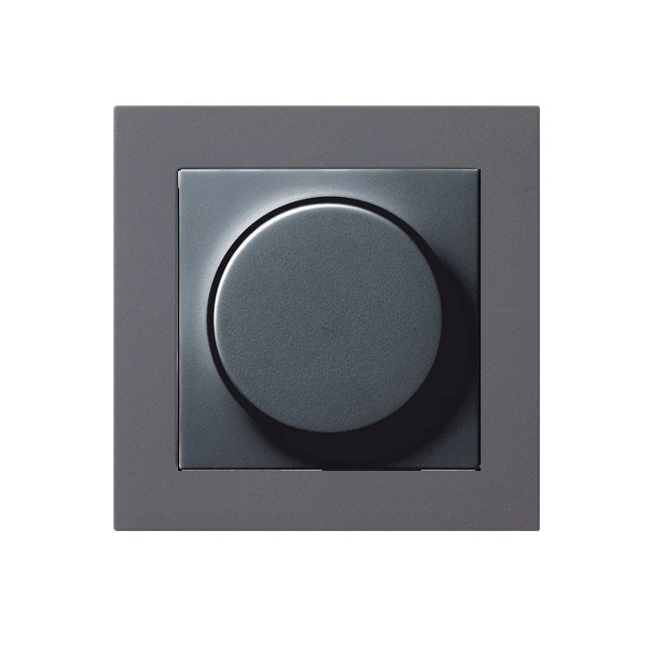 Anthracite Dimmer cover for built-in dimmer