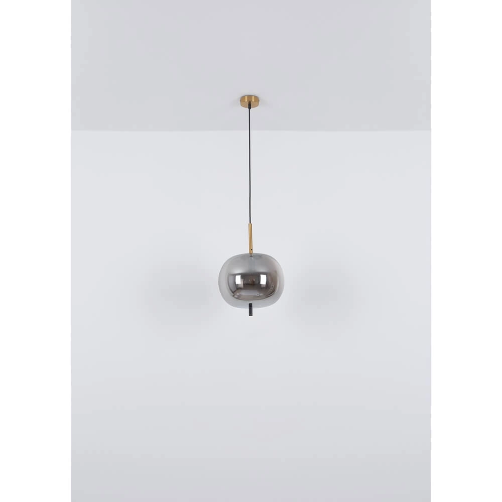 Golden pendant lamp Blacky I 3-light Globo 9007371428038