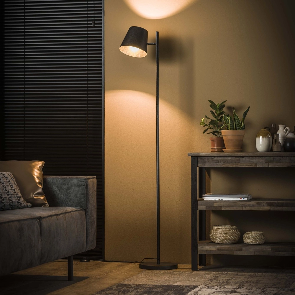 Metal Floor Lamp Flex 157cm - charcoal
