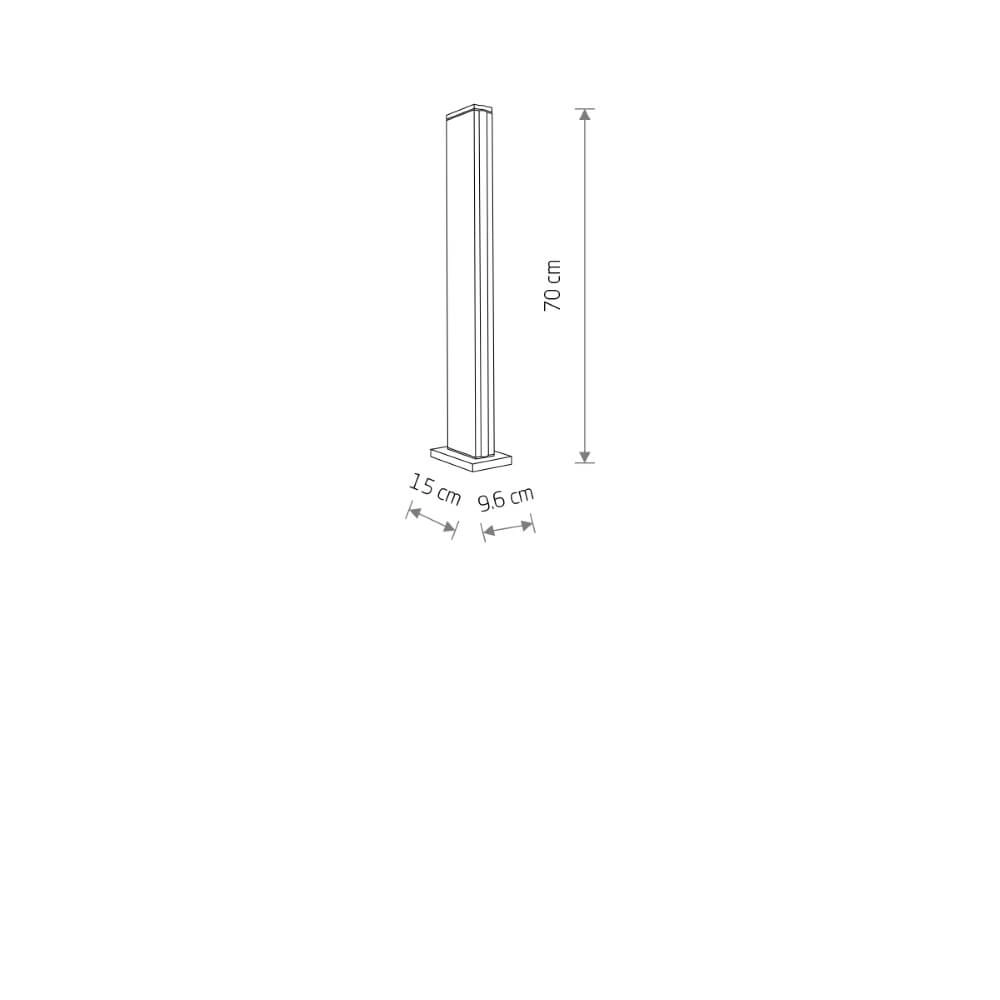 Design path lighting Slit black 70cm Lyora 5903139113762