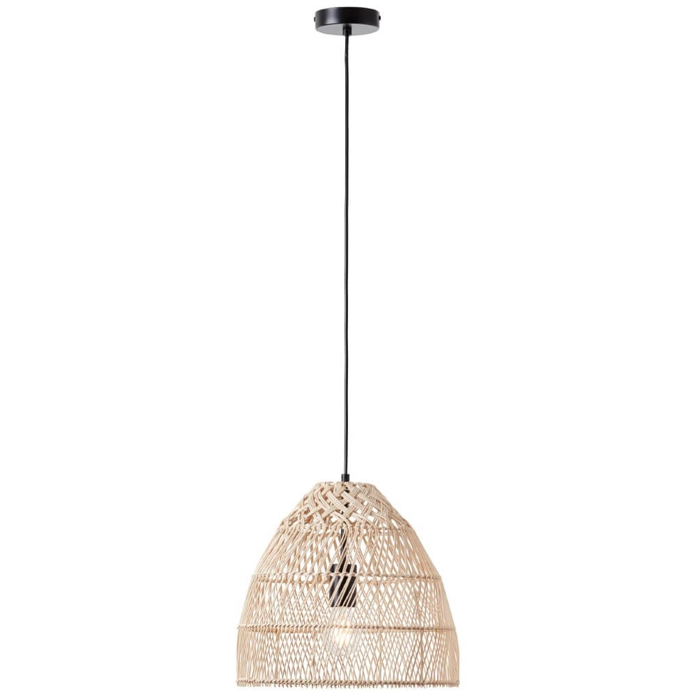 Rattan hanging lamp Minster Ø 35cm Brilliant 4004353396700