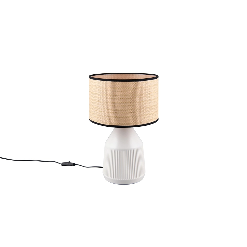 Table lamp Formentera Ø 28cm white Trio 4017807680126