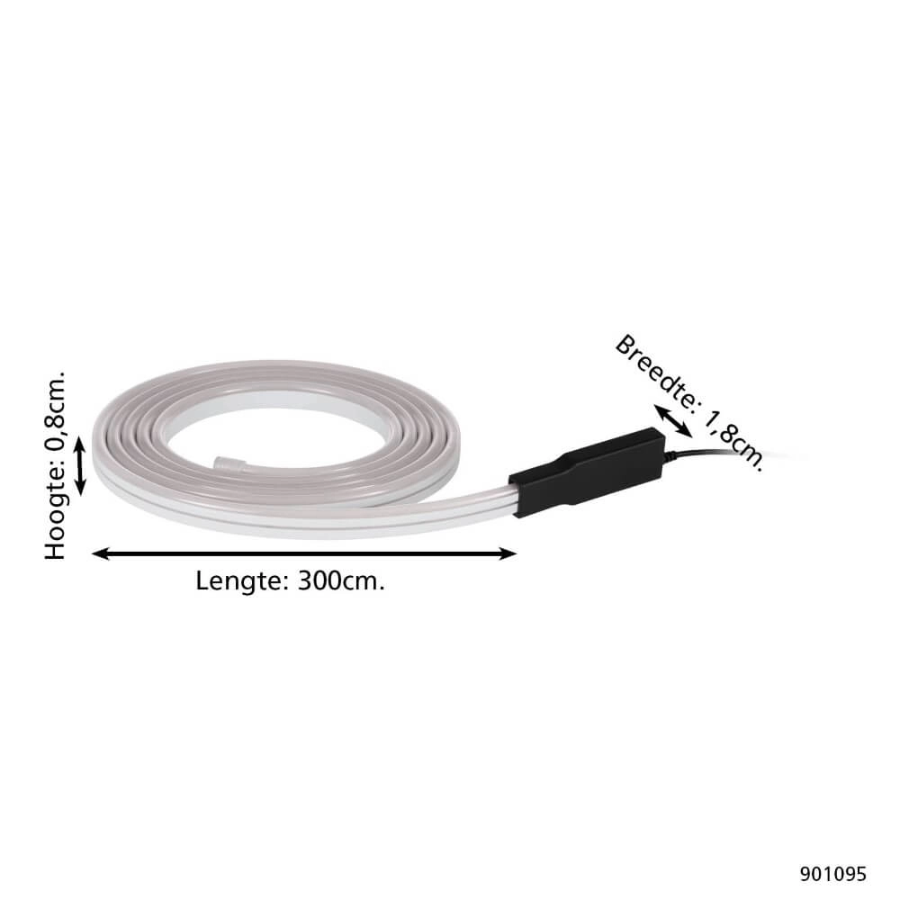 LED strip Flatneon Z 3m for outdoor use Eglo 9008606297795