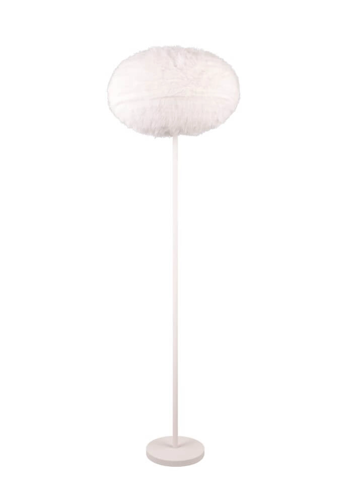 Fabric floor lamp Furry cream Ø 50cm Trio 4017807600148
