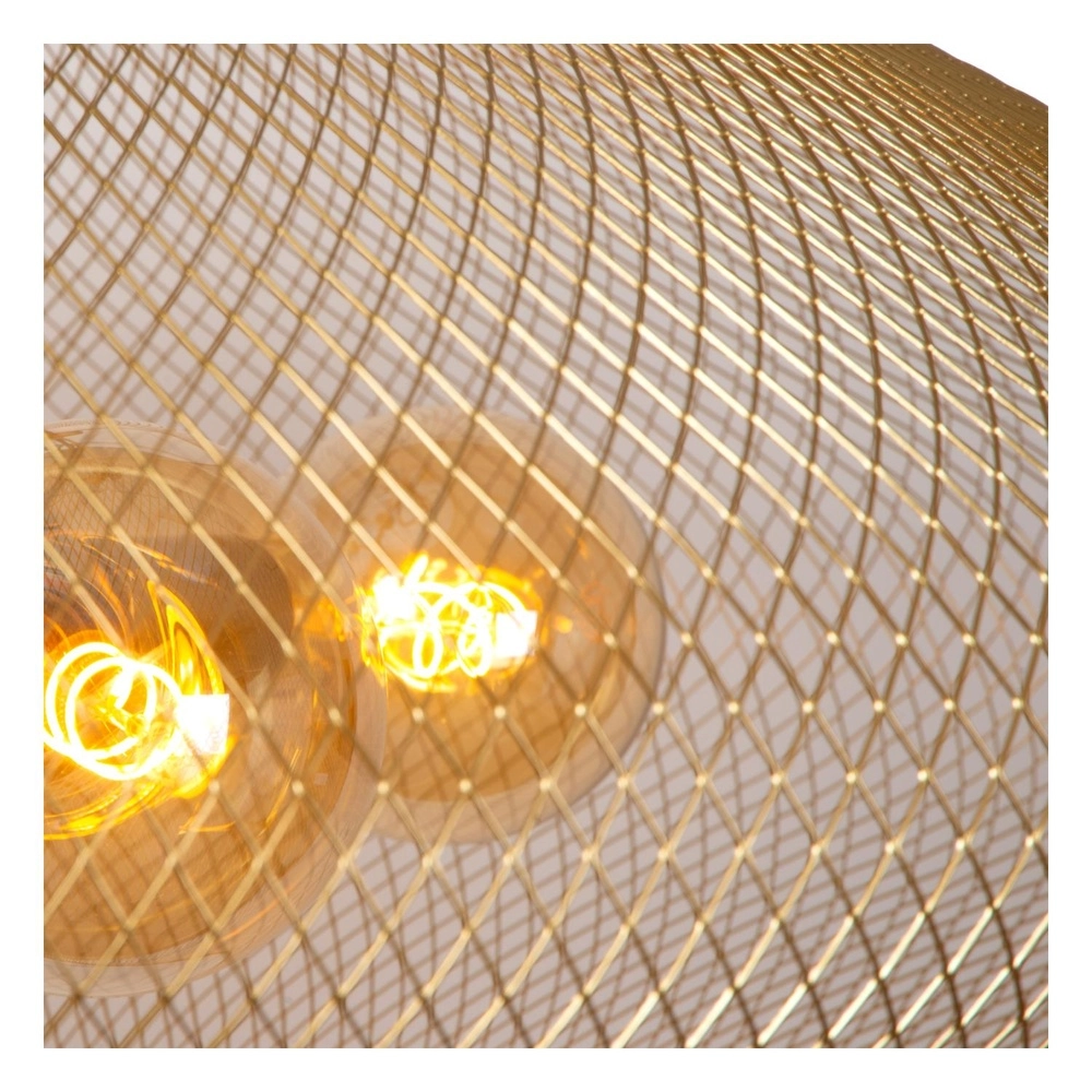 Mesh pendant lamp Mesh Ø 85cm gold for loft Lucide 5411212211965