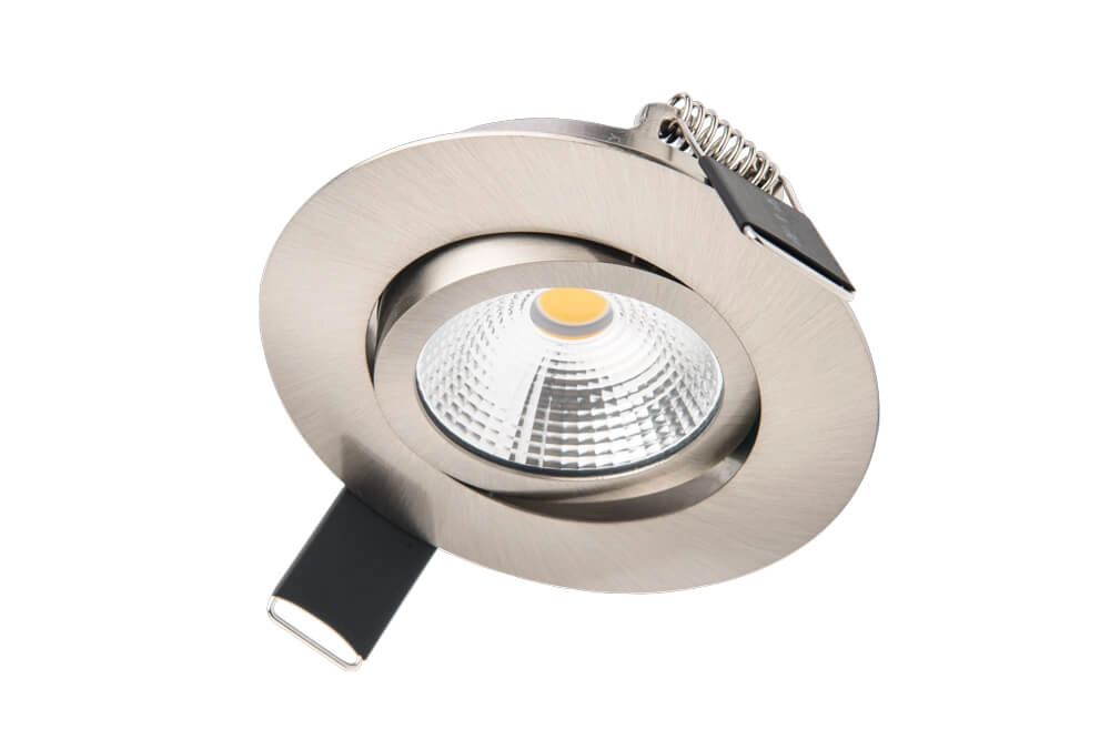 Flat recessed spotlight Lux Slim 3000K - Stainless steel