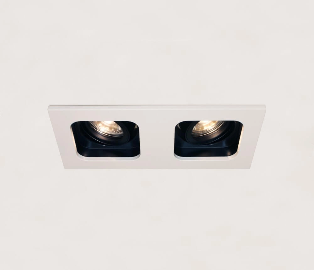 Downlighter Moggio duo white with black Artdelight 8719831735686