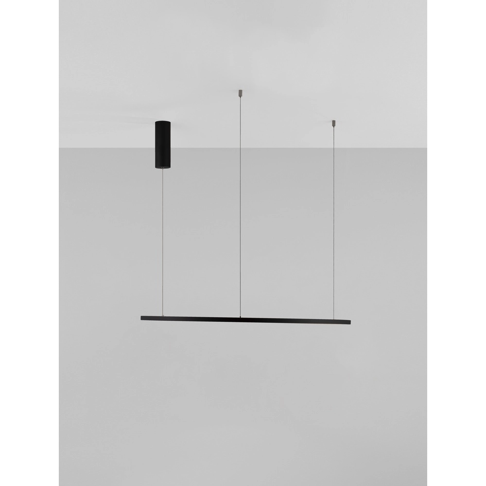 Round pendant lamp Tarquin black Ø 80cm Lyora 5212017438300
