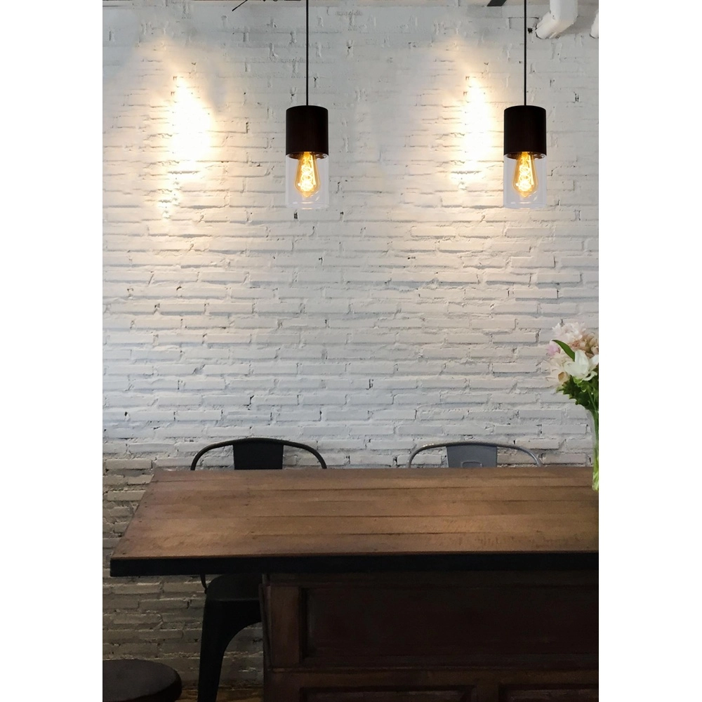 Pendant lamp Zino Ø 10cm black Lucide 5411212740885