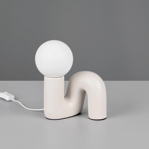 Table lamp Quinn grey Trio 4017807682250