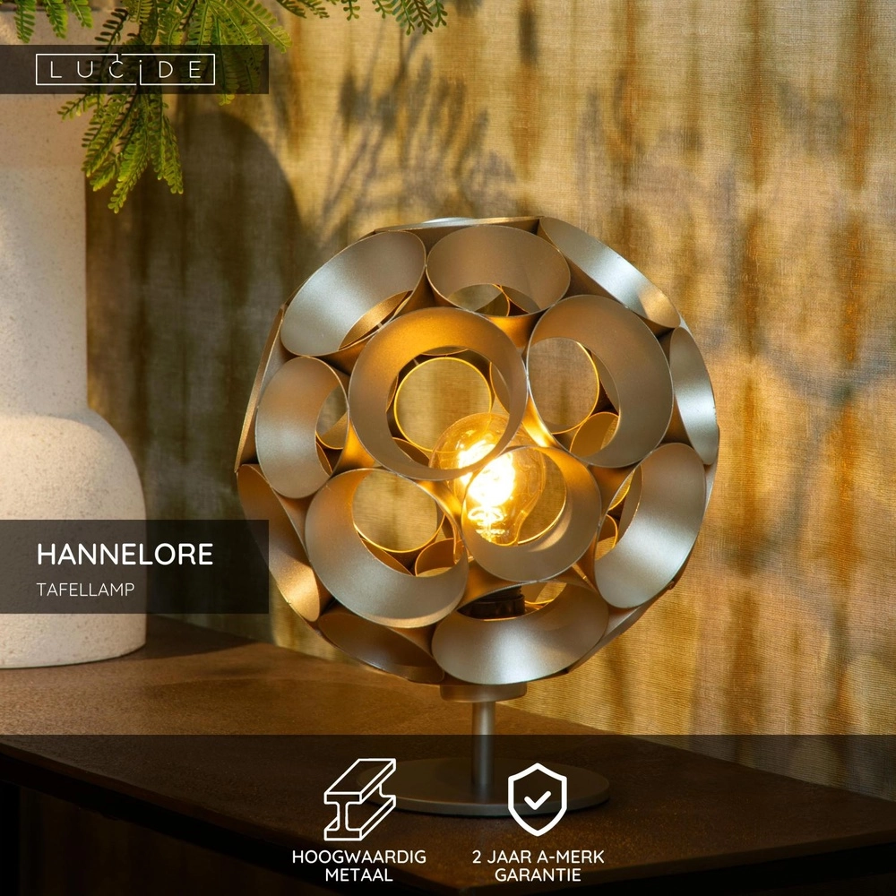 Table lamp Hannelore Gold Lucide 5411212106254
