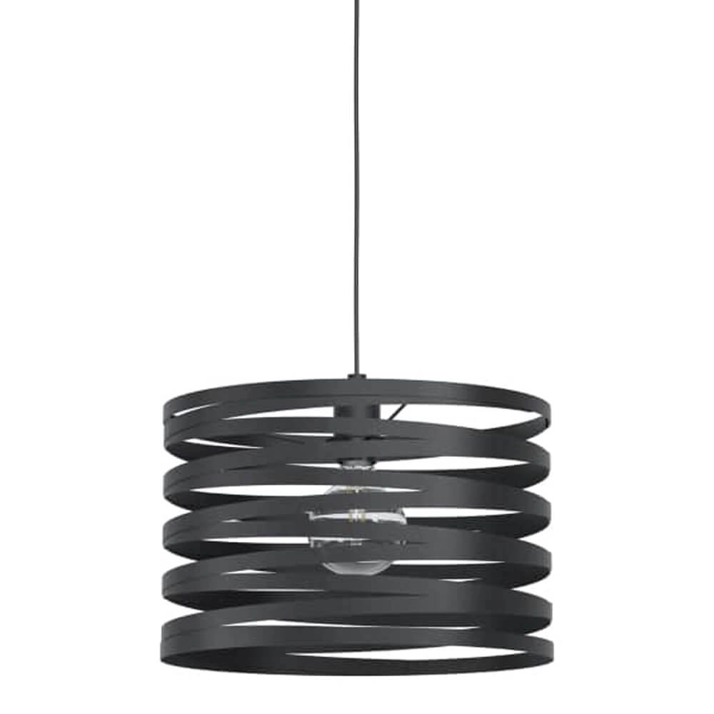 Black pendant lamp Cremella Ø 37cm