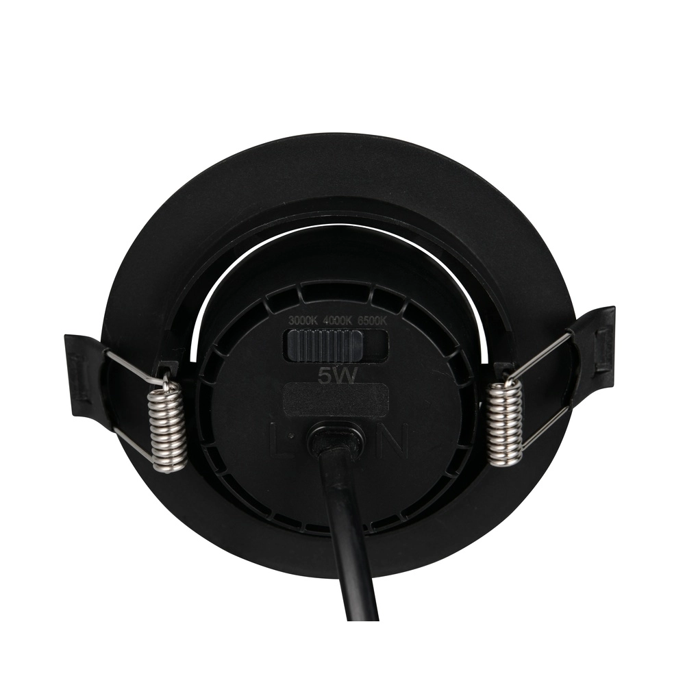 Set of 3 recessed spotlights Altai Black Trio 4017807712254