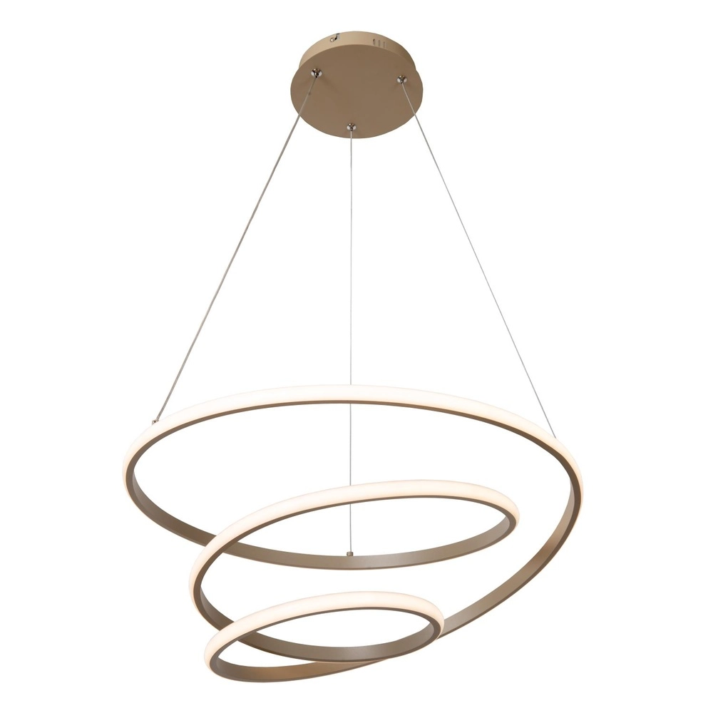 Modern pendant lamp Espiral sand brown 40W Lucide 5411212782991