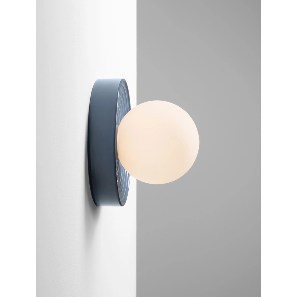 Wall lamp Orbique light blue Ø 22cm Lyora 5212017483867