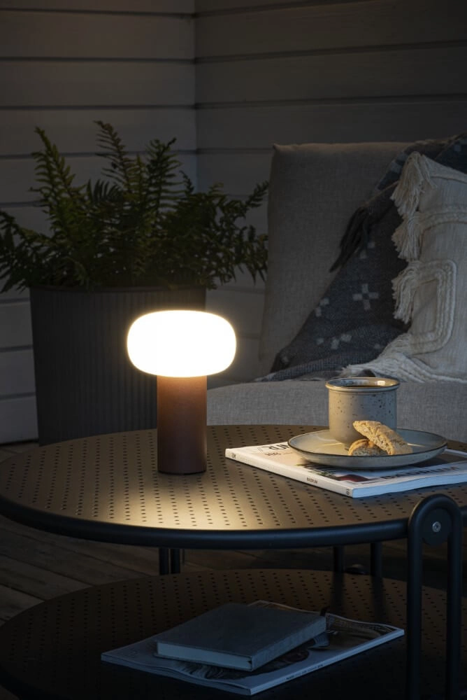 Rechargeable table lamp Antibes rust brown KonstSmide 7318308269726