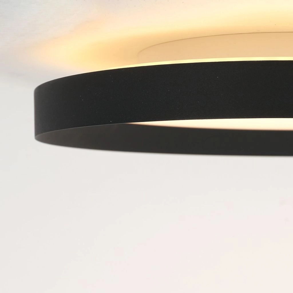 Modern ceiling light Flady black Ø30cm Steinhauer 8712746181012