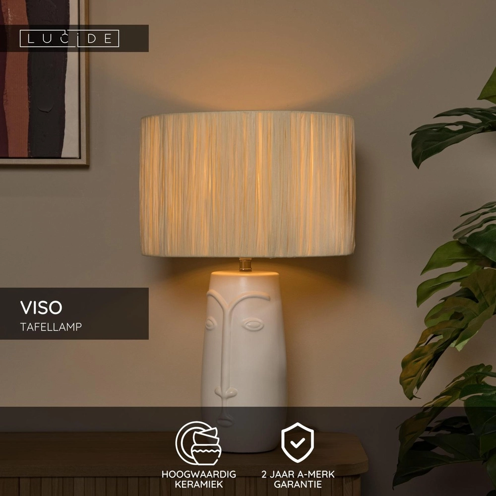 Table lamp Viso white Lucide 5411212345790