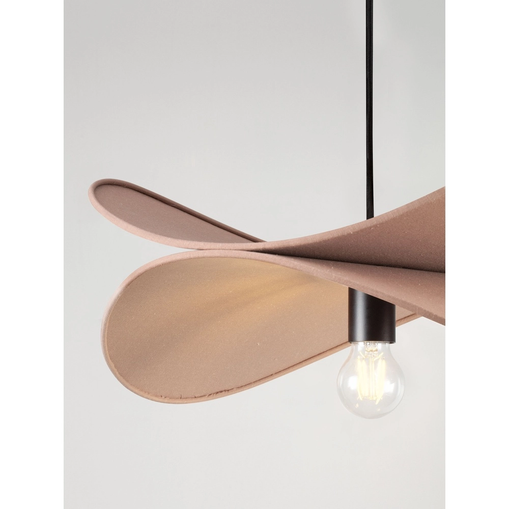 Modern pendant lamp Luve black with mocha brown Lyora 5212017493712