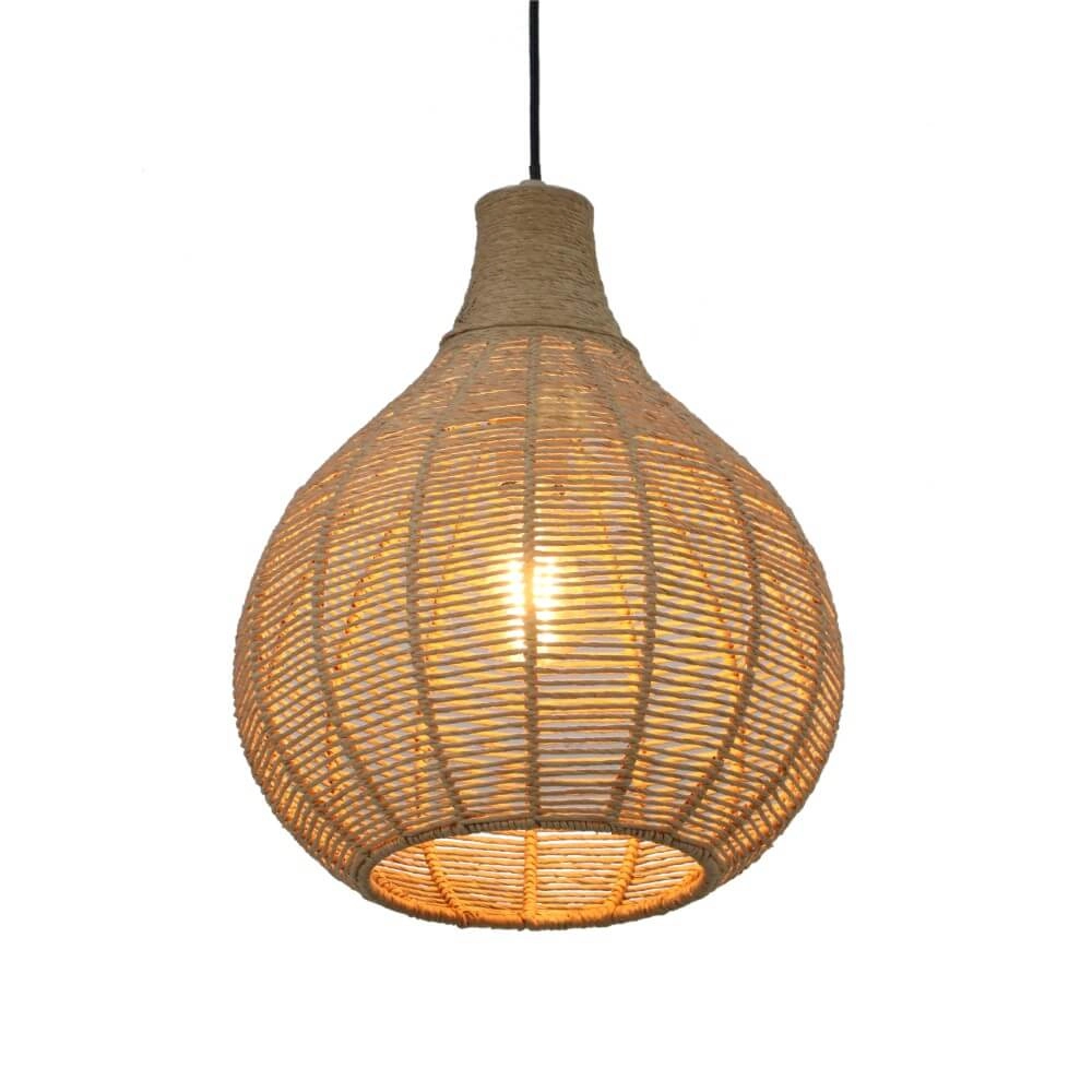 Rattan pendant lamp Janne Ø 35cm Trio 4017807629293