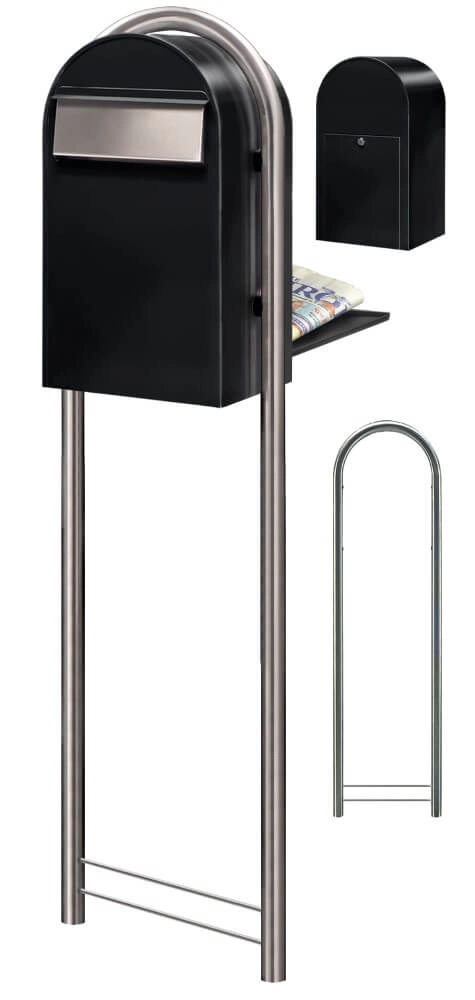 Mailbox Grande B st9005 i Structure black Bobi 6417237034274