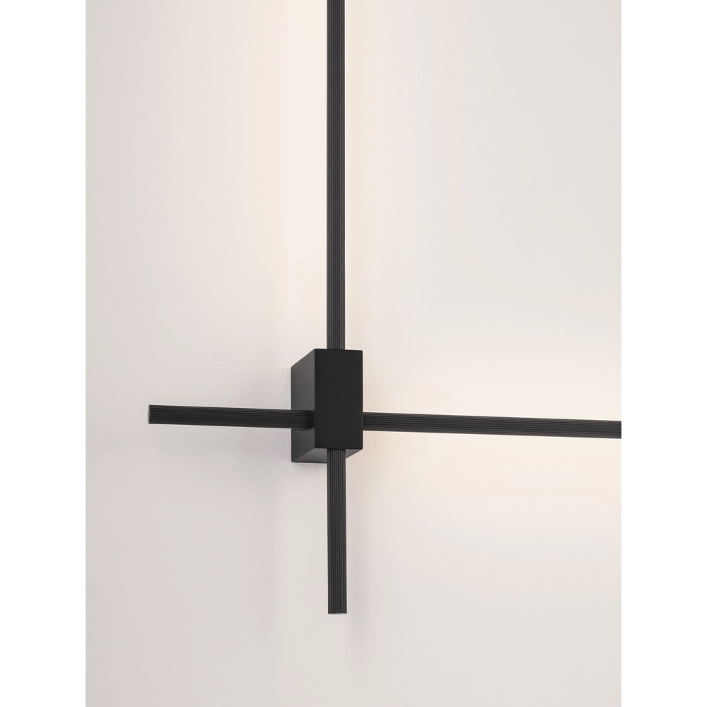 Sleek wall lamp Peak black Lyora 5212017473707