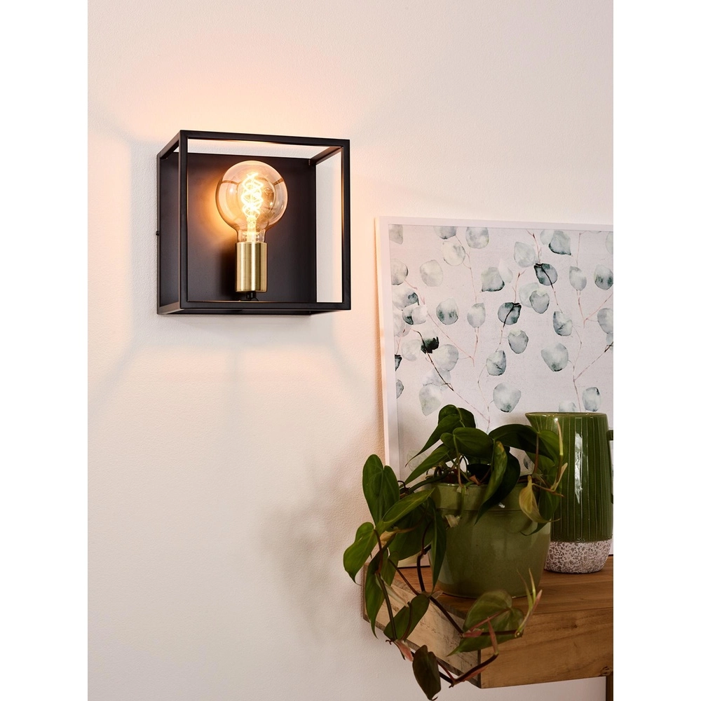 Wall lamp Ruben Black Lucide 5411212000170