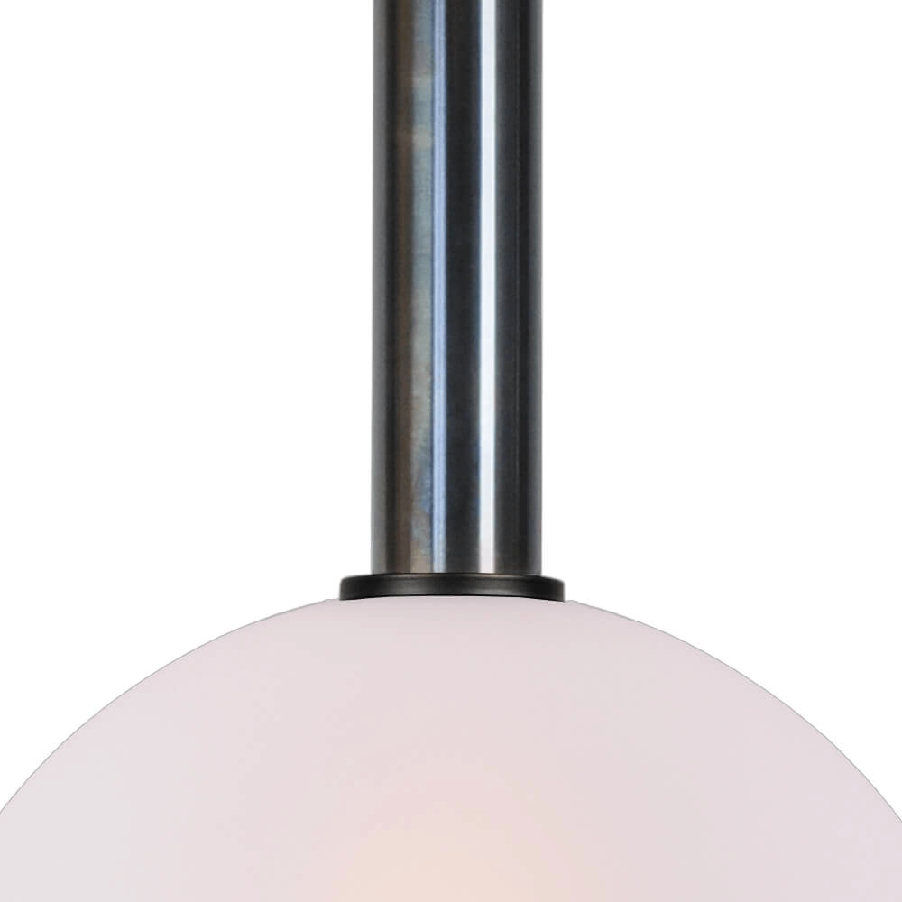Hanging lamp Ø 30cm Bella 2 Dappled oil with matt white glass Masterlight 8718121334264
