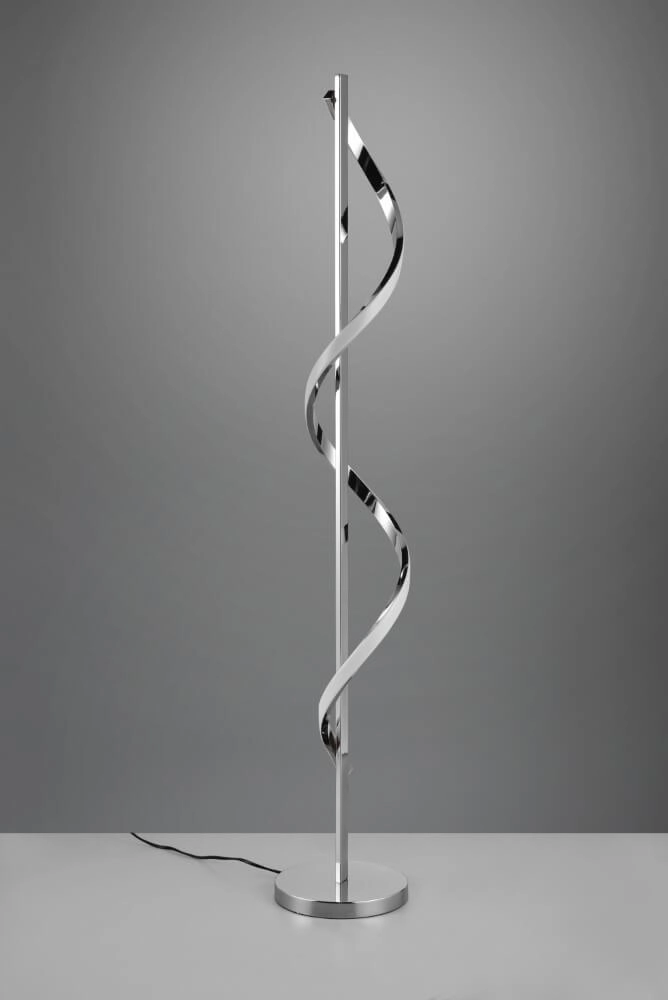 Standing floor lamp Isabel 120cm high chrome Trio 4017807561579