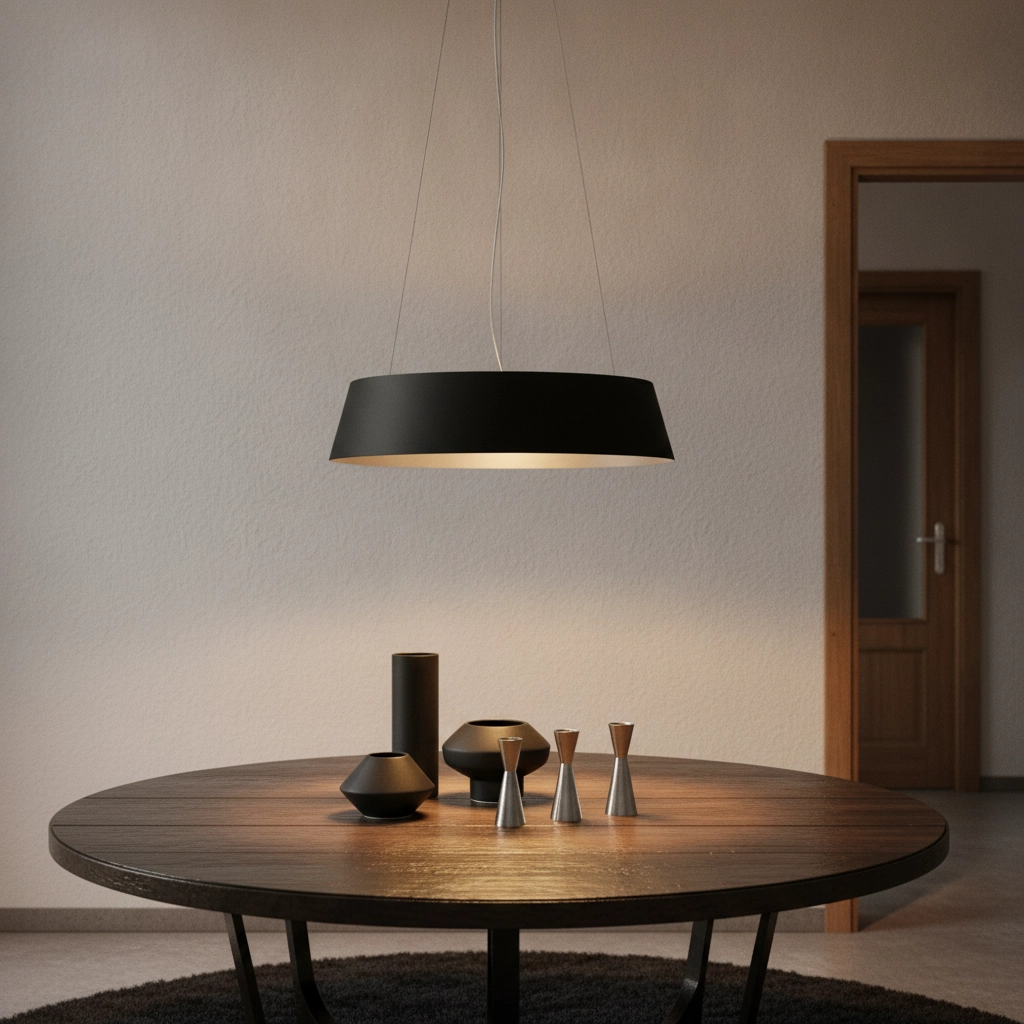 Pendant lamp Alba black Ø 54cm