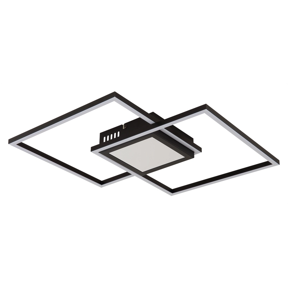 Modern ceiling lamp Saunders black square Globo 9007371475353
