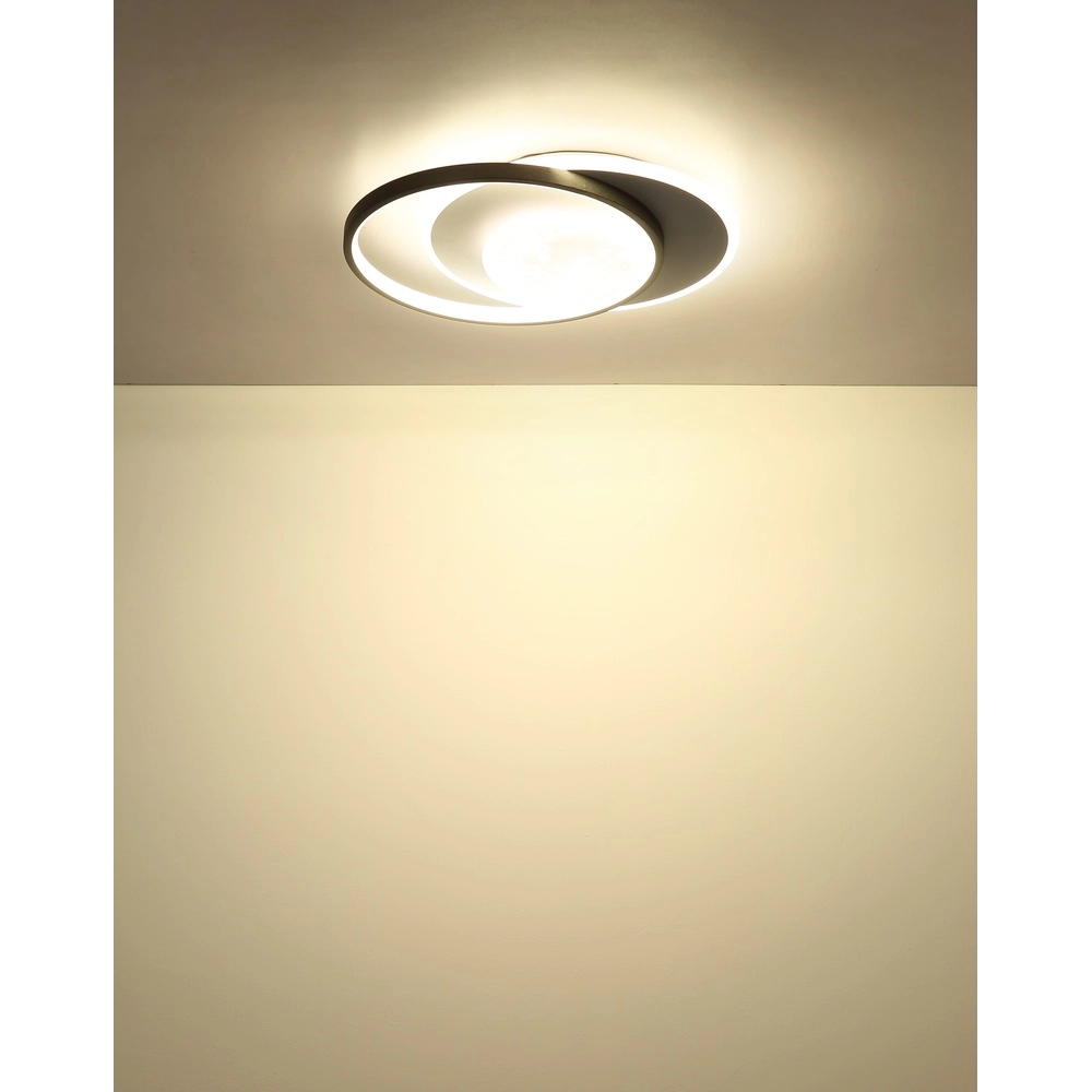 Design ceiling lamp Moon black and white Globo 9007371575749