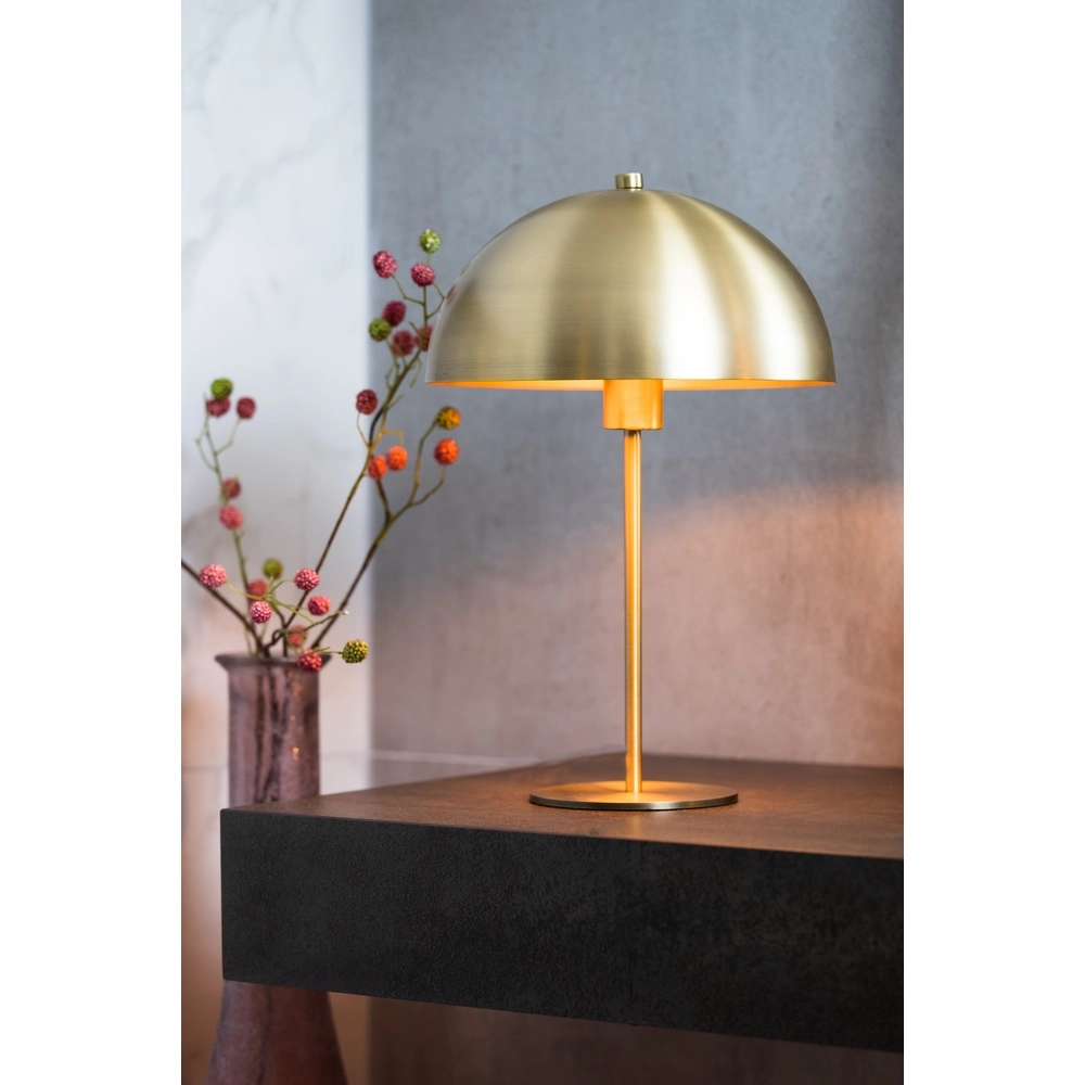 Table lamp Merel brass matt Ø 29.5cm Light & Living 8717807314262